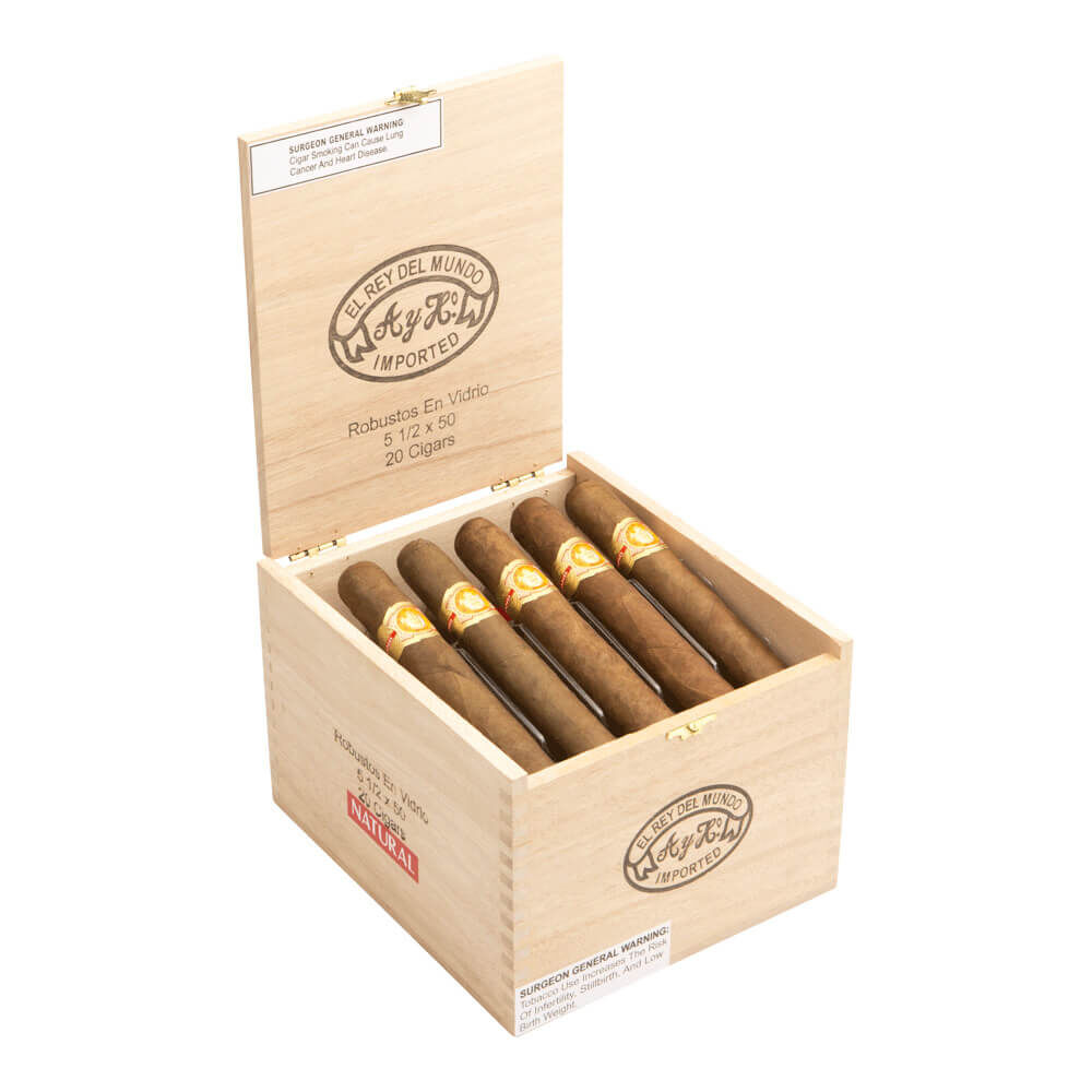 El Rey del Mundo Robusto en Vidrio Cigars